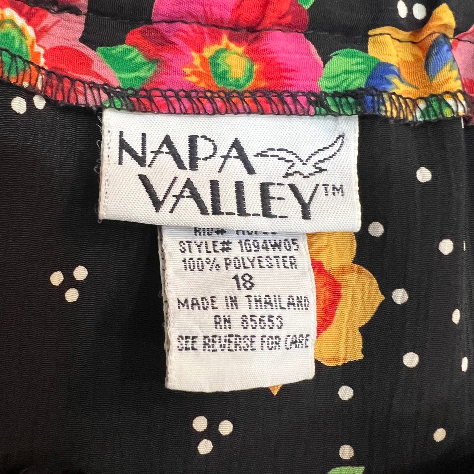 Vintage Napa Valley Floral Two Piece Matching Set Cottagecore Teachercore L 18
