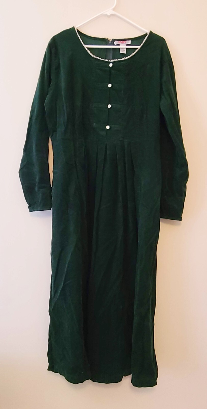 Vintage 90s FADS Emerald Corduroy Dress – Ren Fair Grunge Cottagecore Size 16