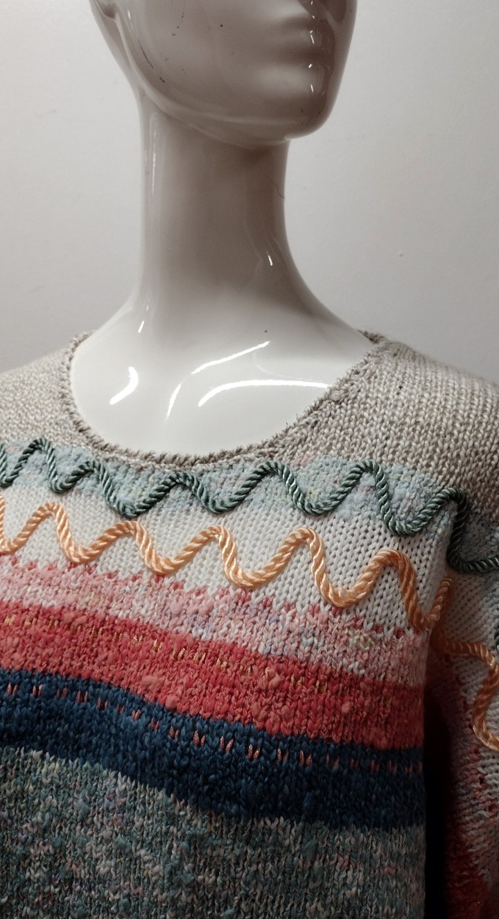 Knit Epic 1980s Pullover Top Vest Sweater Cords Koret Golden Girls Pastels 90s