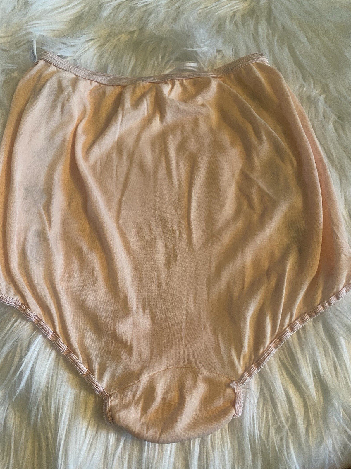 Vintage Stunning 50’s nylon panties Granny High Waist Nylon Underwear Size 6