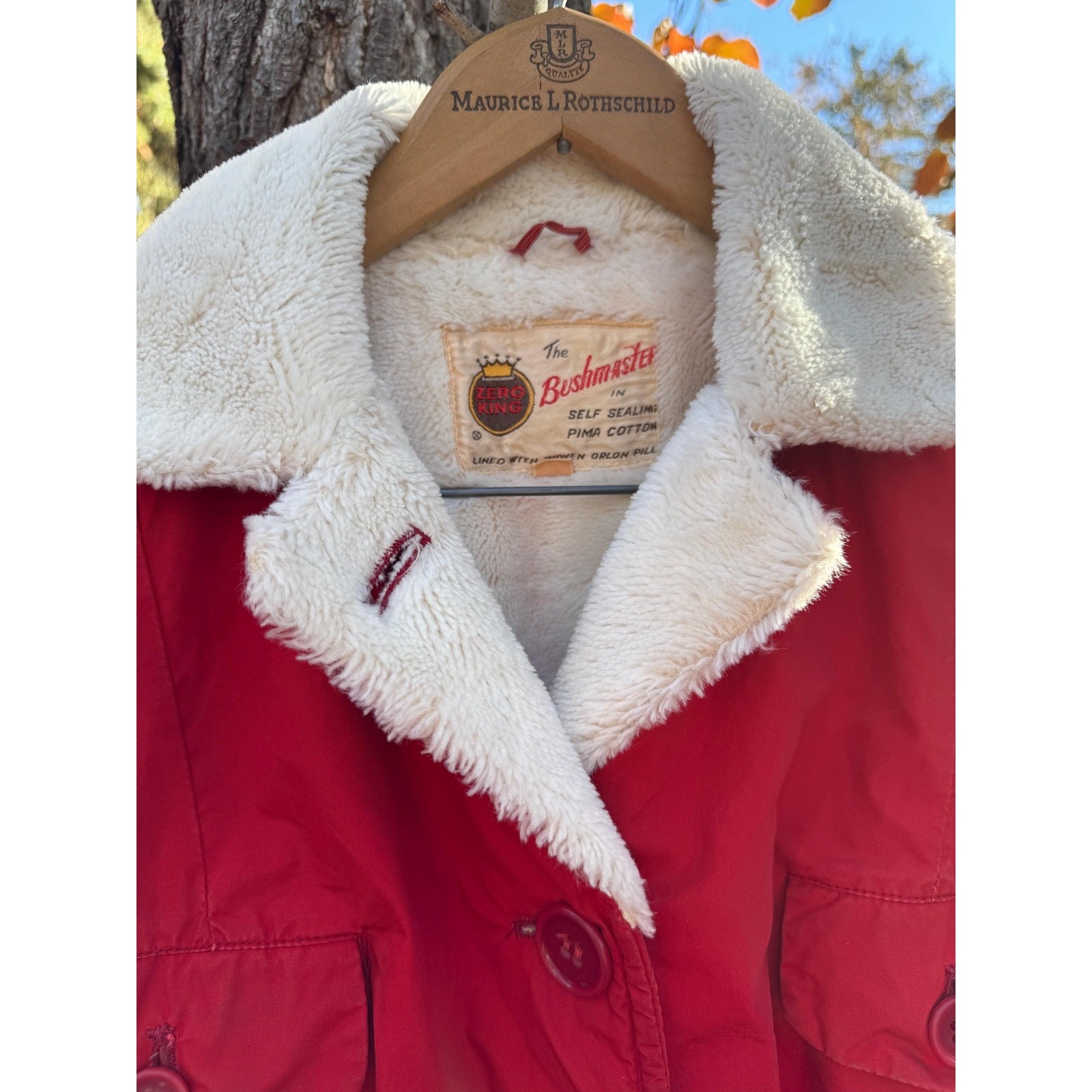 Vintage RARE 1950s Zero King Bushmaster Lined Cotton Hunting Jacket Coat
