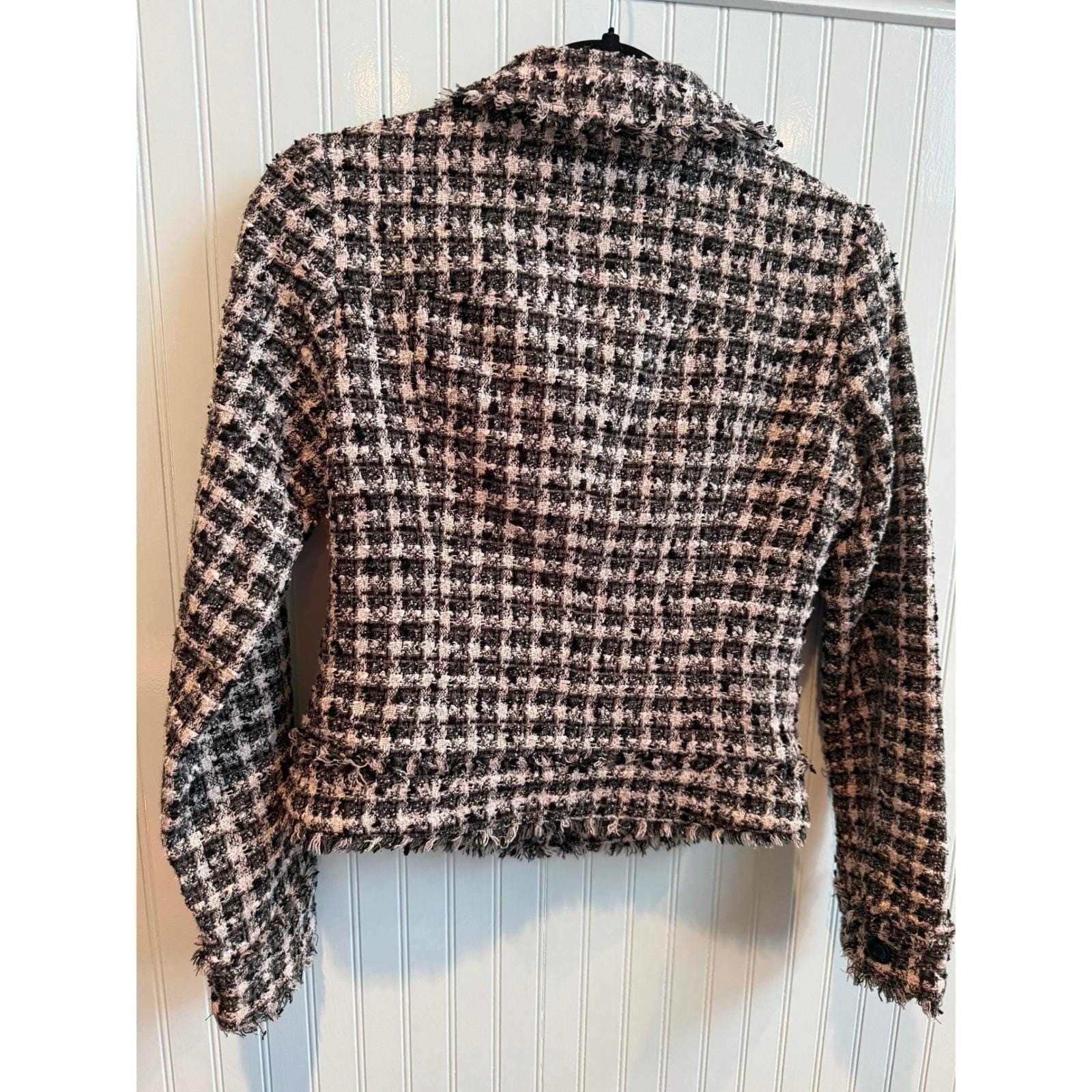 Vintage Japanese Chanel-style Tweed Jacket by Dinara 38 S-M Quiet Luxury Tweed