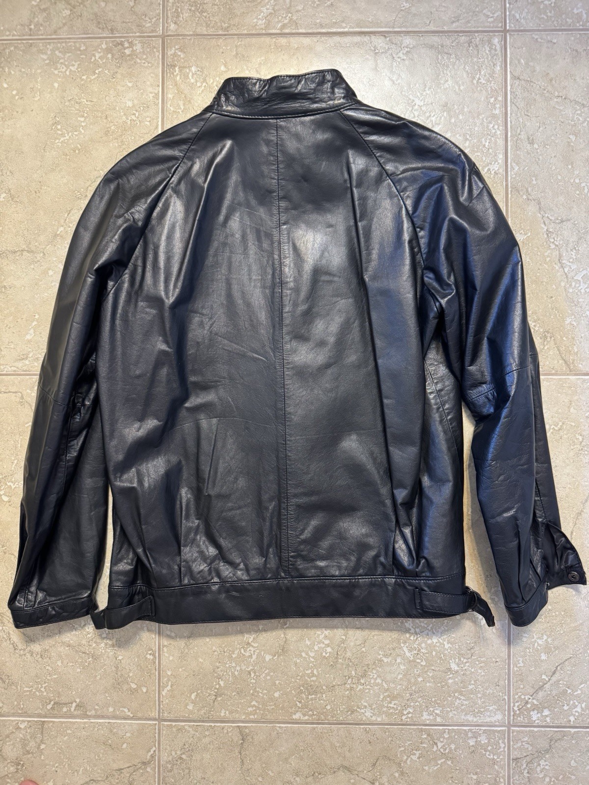 Women’s Vintage 1980’s INTUITIONS Black Leather Jacket & Pants Set Size 10-12