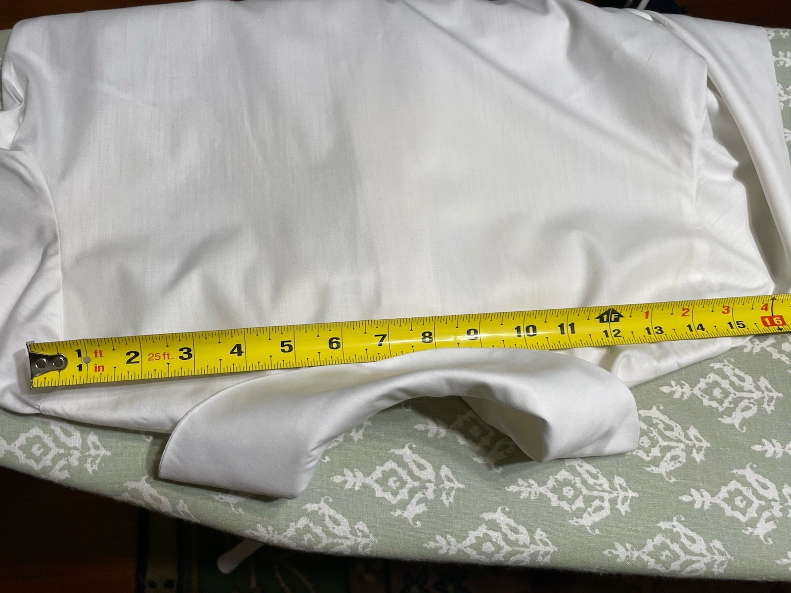 Vintage Sybil White 3/4 Sleeve Blouse Round Collar Detachable Sash Tie Front