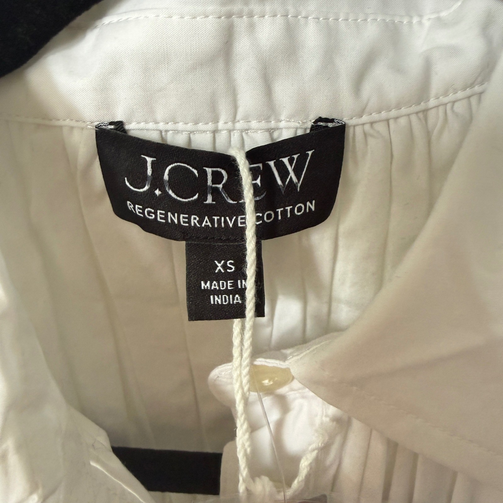 J CREW Elsie shirt-dress in cotton poplin white NWT size XS