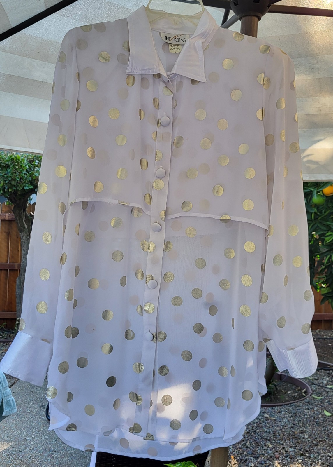 VTG The Icing Blouse 2 Pants M Set White Siver Mettalic 80’s Evening Holiday