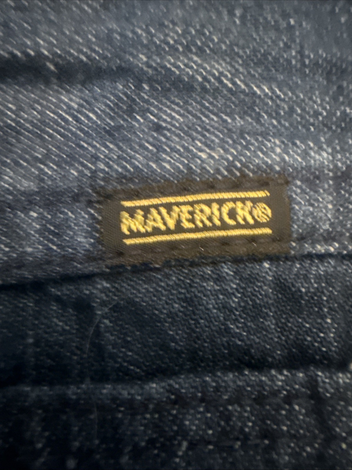 Vintage Maverick Dark Blue Women’s Flare Leg Jeans Hippie Style Size 28 X 30