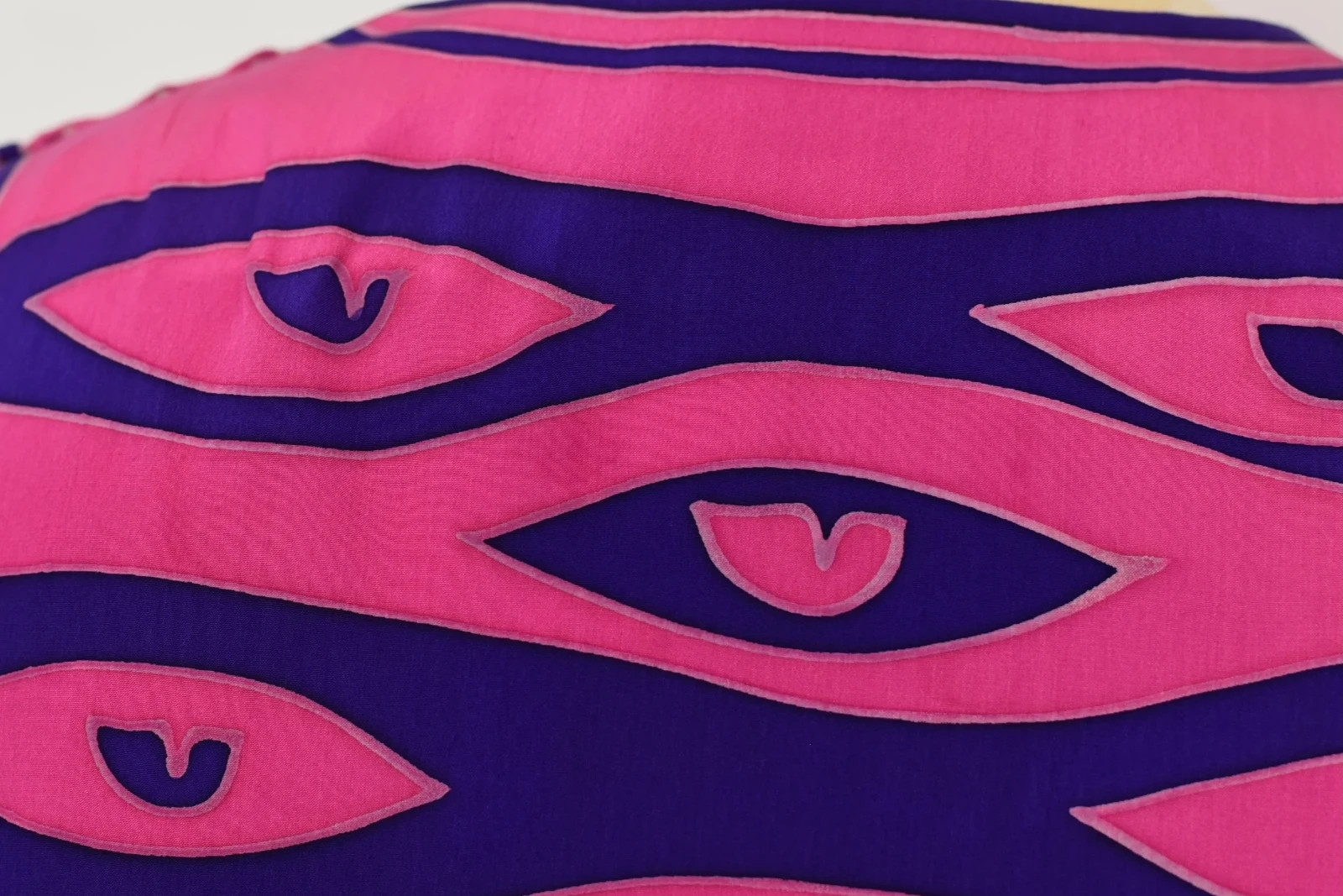 Vintage Chloé Pink Purple Silk Printed Dress with Belt