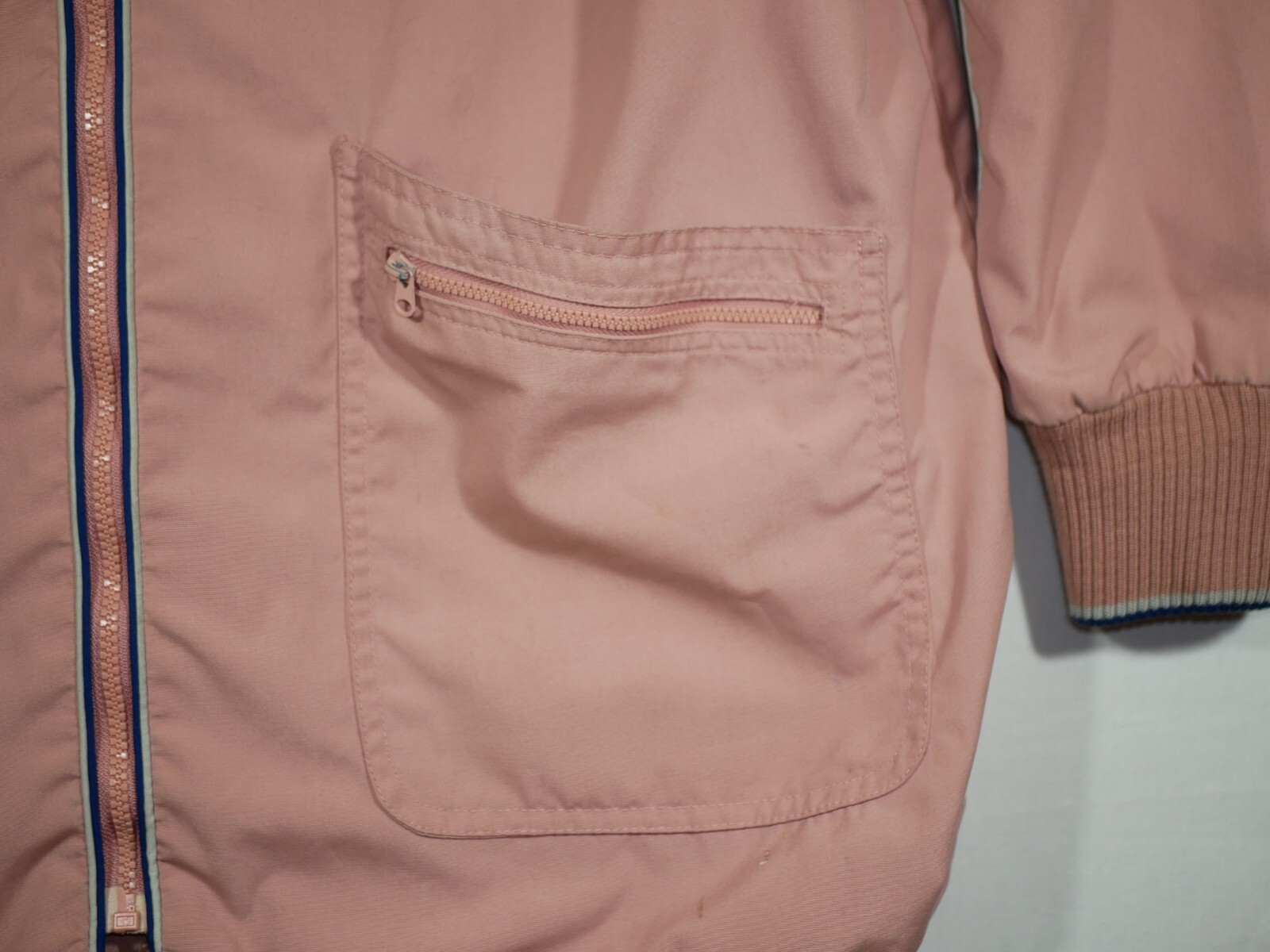 VTG 80s WINDY WEATHER Light Windbreaker Bomber Jacket Sz 14