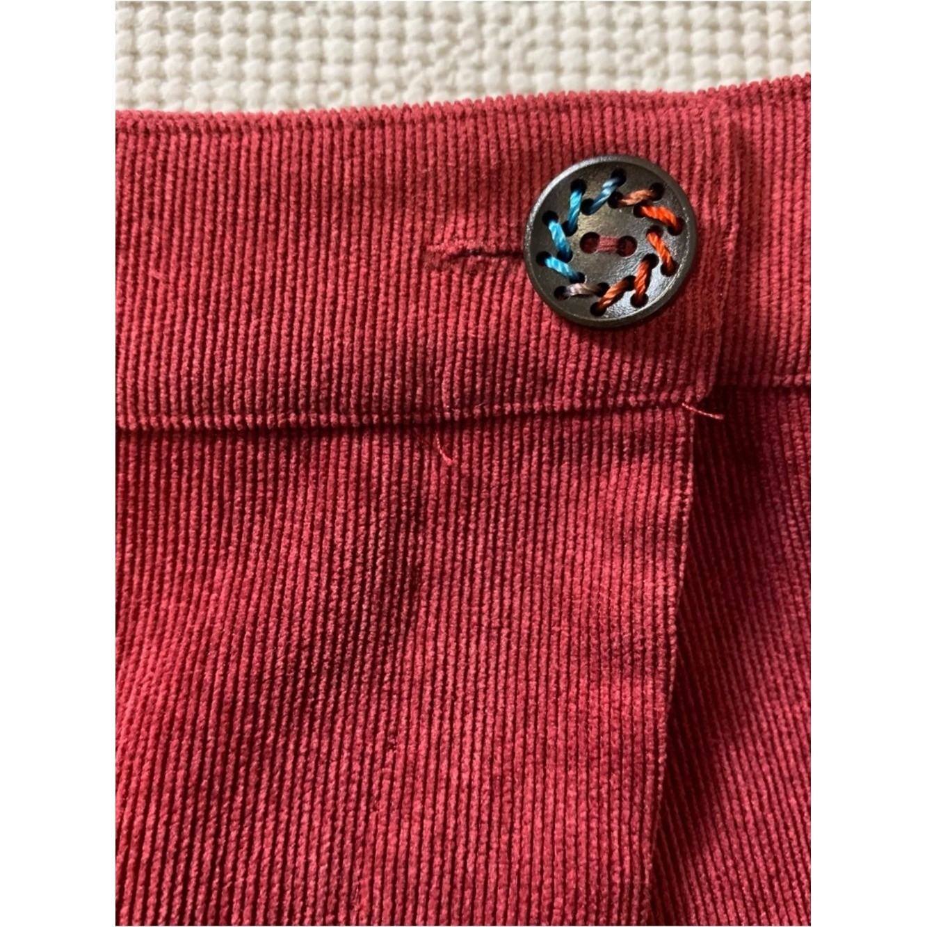 Love Riche Wine Corduroy Mini Skirt Patch Pocket Large NWT Academia Preppy Boho