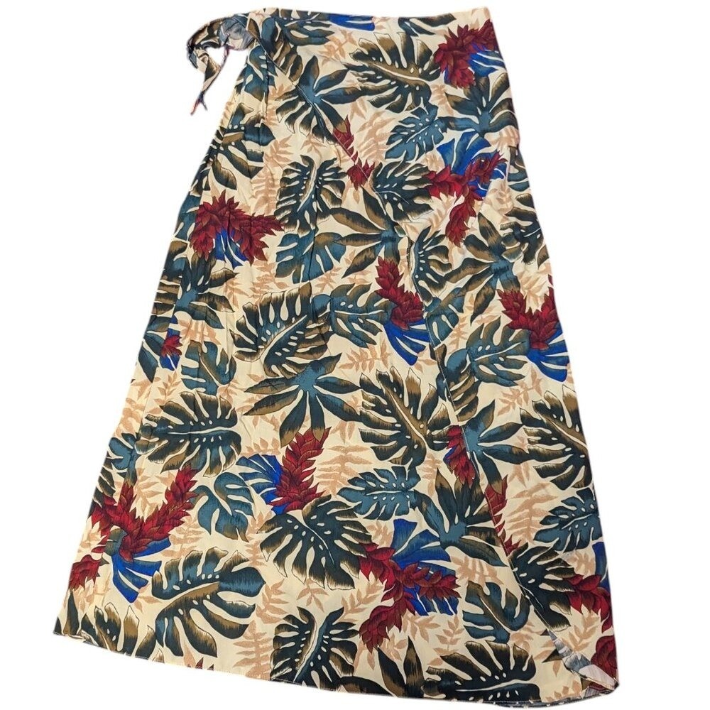 Vintage Hilo Hattie Hawaii Sarong Wrap Skirt Rayon Tie The Hawaiian Original