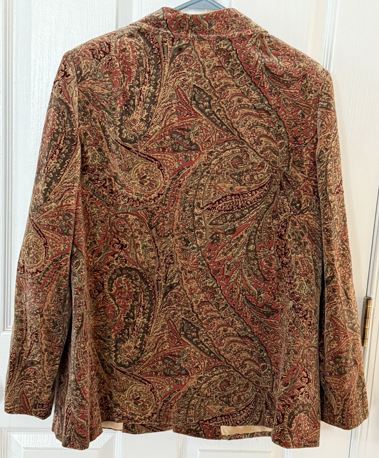 Exquisite Vintage Velvet Blazer Bohemiam Suburban Separates Country Miss Size 16