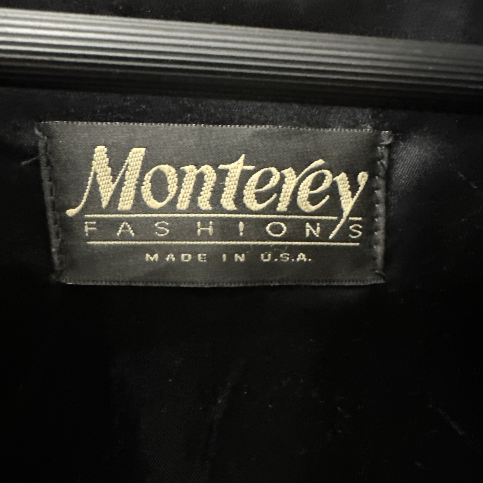 Vintage Monterey Fashions Faux Mink Fur Coat