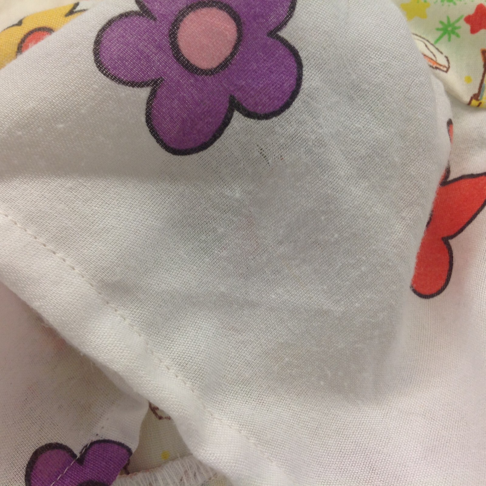 Vtg 1983 Rainbow Brite Child’s Skirt Sewcial Anxiety Upcycle Fabric with Pockets