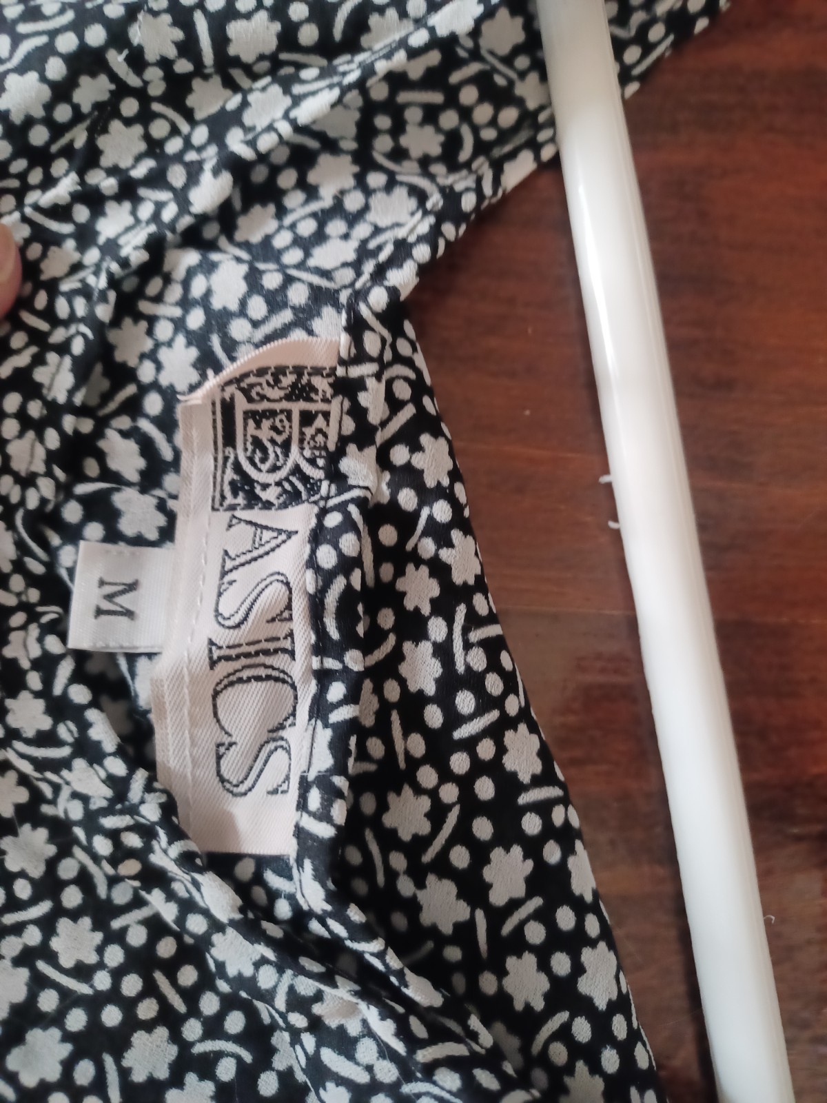 Vintage 80s/90s Semi-Sheer Black and White Floral Grunge Babydoll Dress