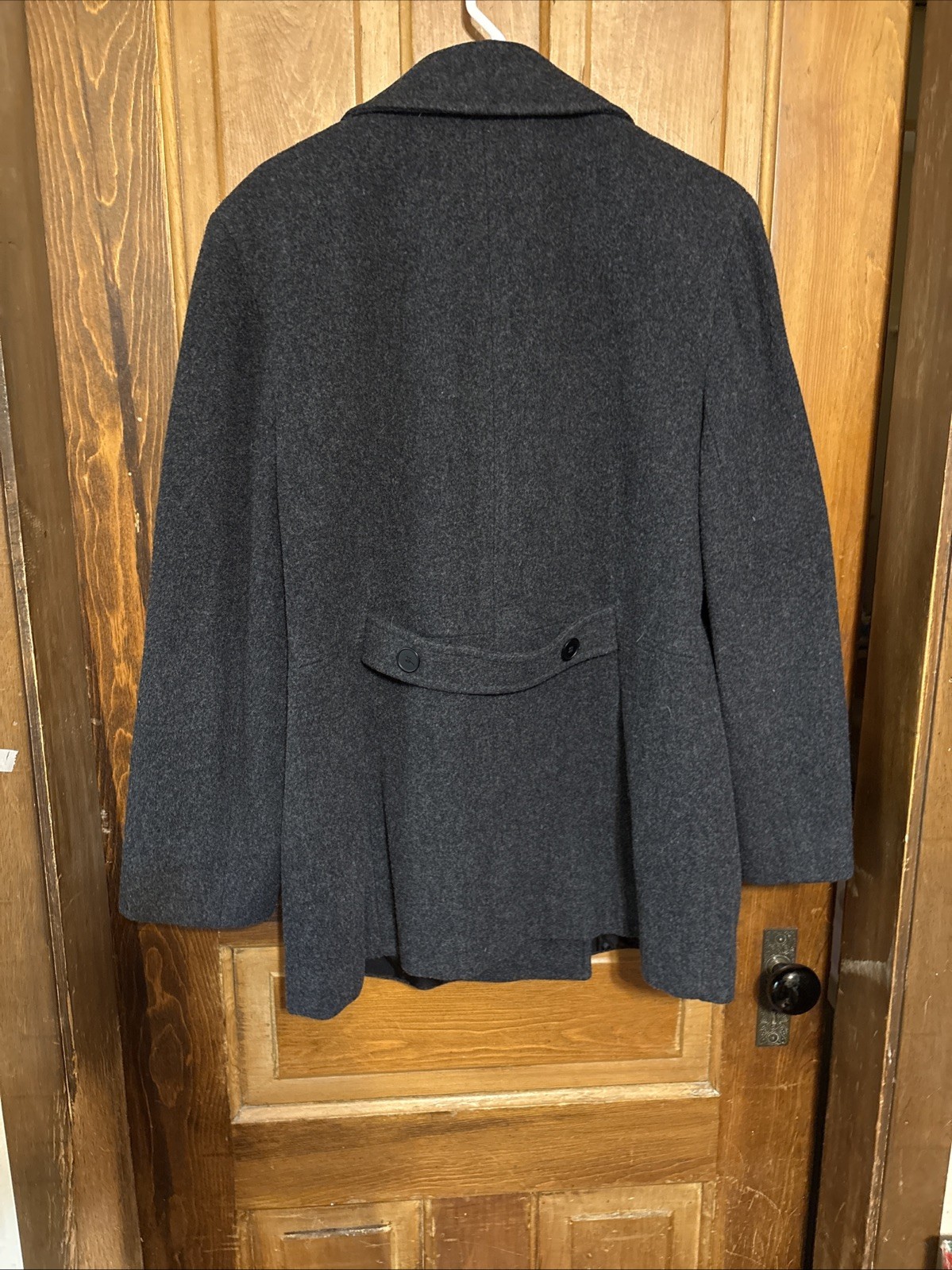 Nice Vintage Ash Black Double Button Down Jason Kole 100% Wool Woman’s Coat