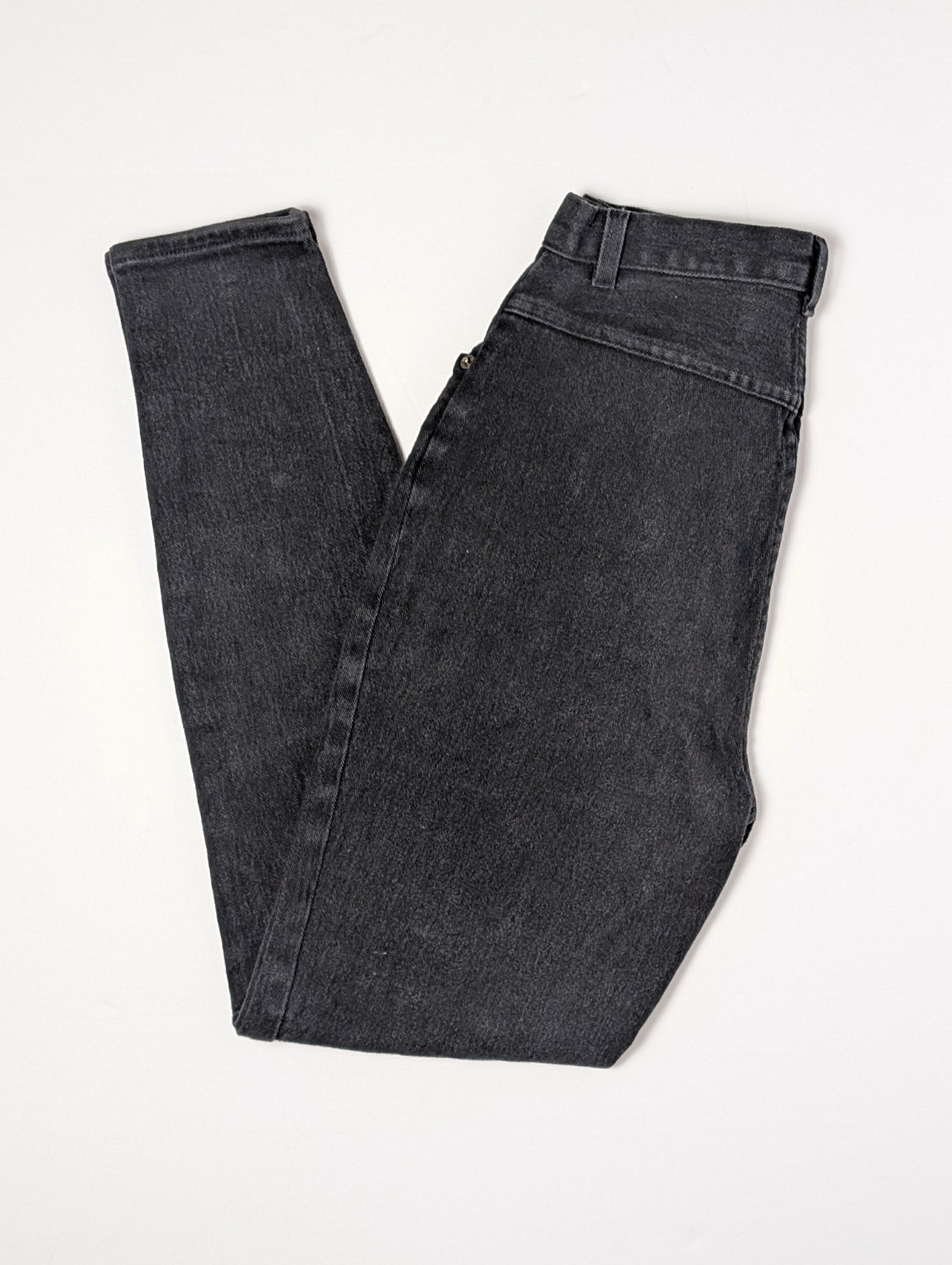 Vtg. 1980s-1990s Women’s No Boundaries Black Slim Fit No Stretch Jeans Size 9/10