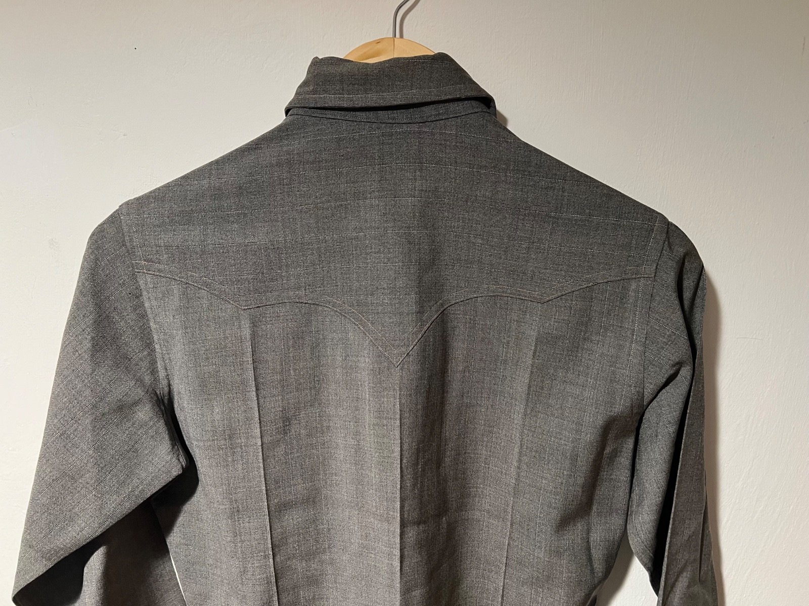 Rodeo Ben Shirt Blouse Vintage 1950s Western Cowgirl Cowboy Snaps Distressed VLV