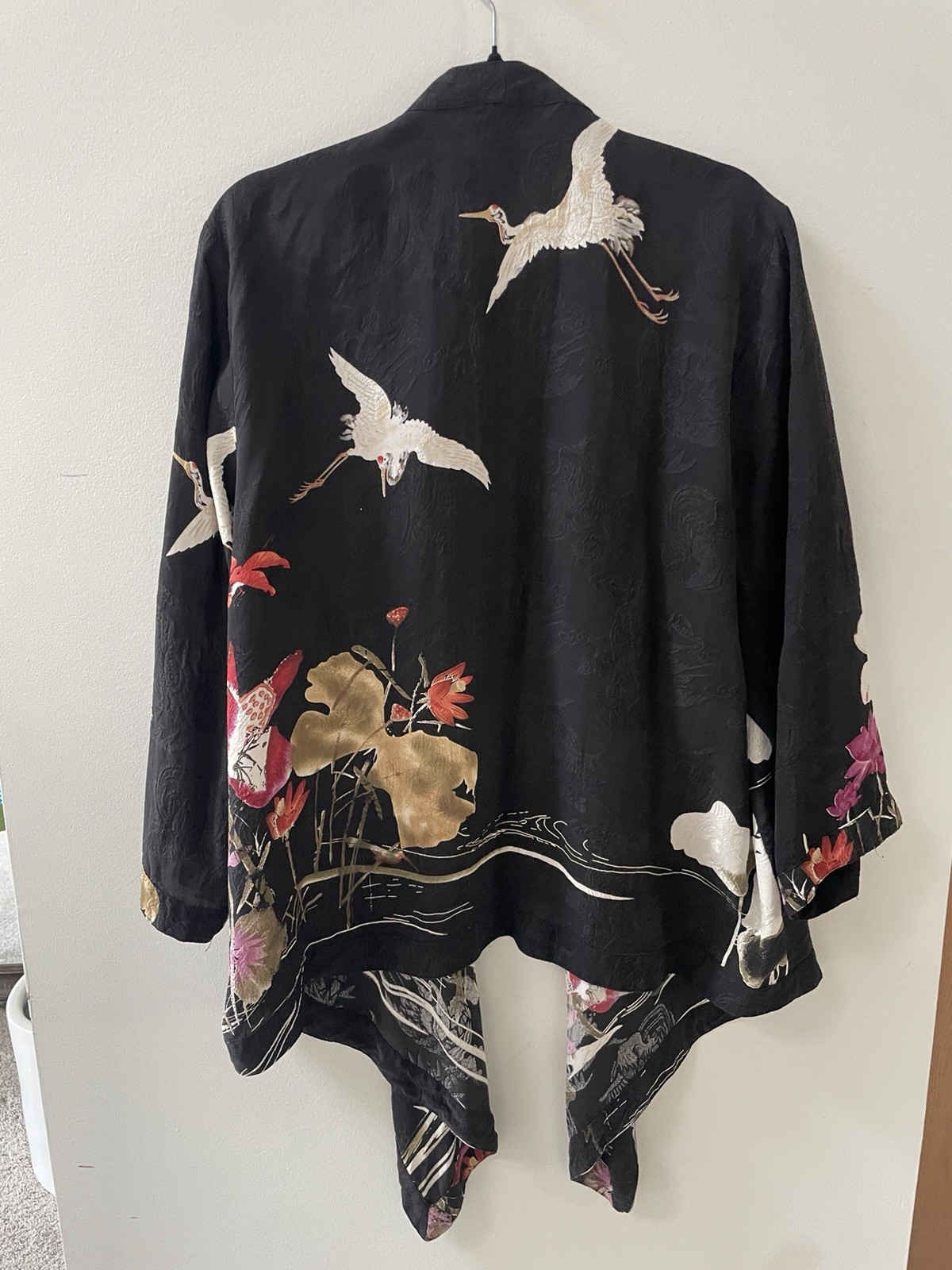 Vintage Asian, Kimono Style Jacket, 100% Silk, One Size, Brand Citron