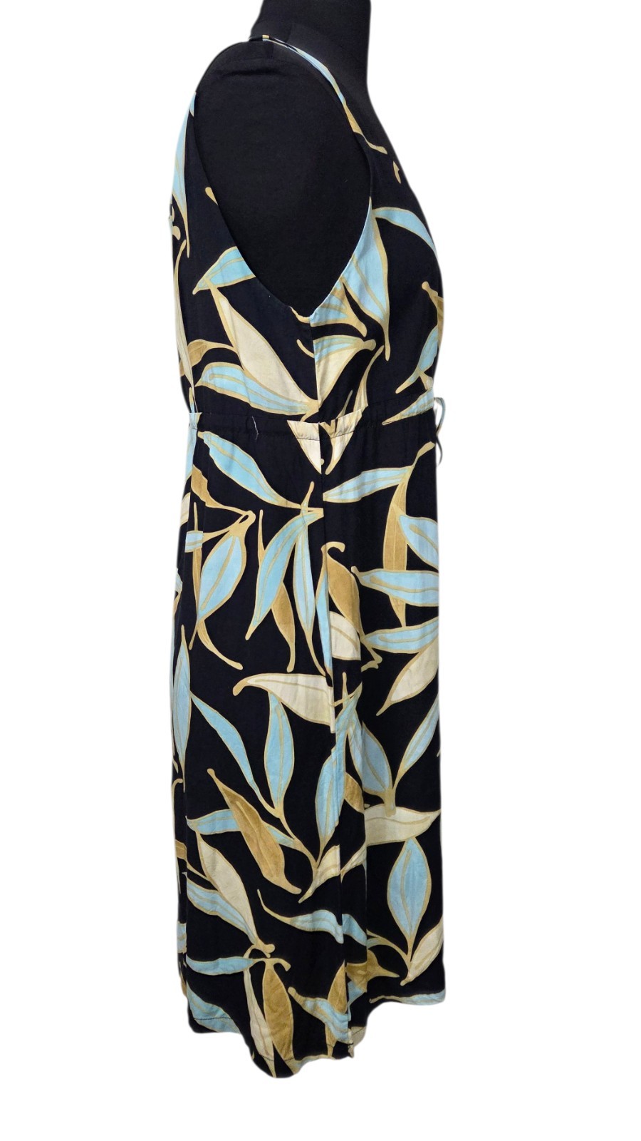 Shannon Marie Vintage Hawaiian Midi Tropical Dress Hawaii Tie Front Women’s L