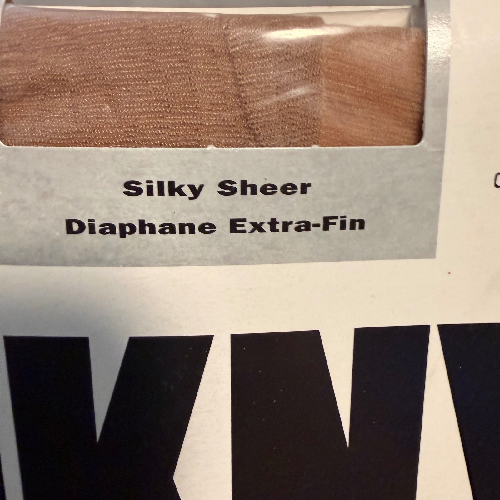 Vintage DKNY Seamless Silky Sheer Tights Neutral Small Petite NOS