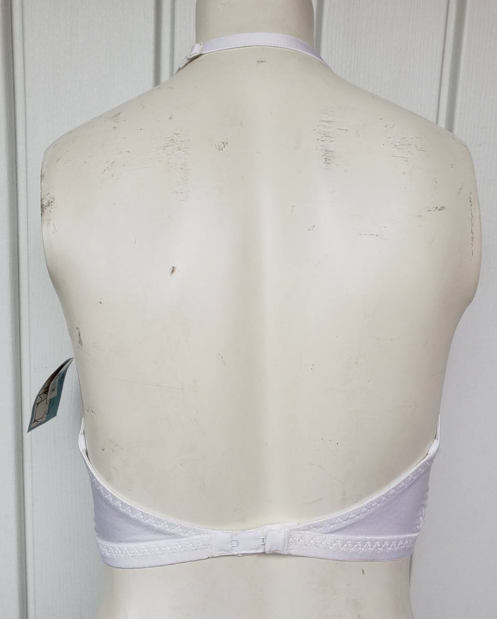 Vintage Backless by Smoothie Convertible Strap Bra Size 34B Underwired White NEW