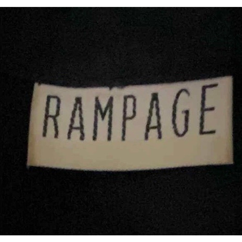 Rampage Black Double Breasted Military Blazer Gold Buttons Tailored Jacket SM ^