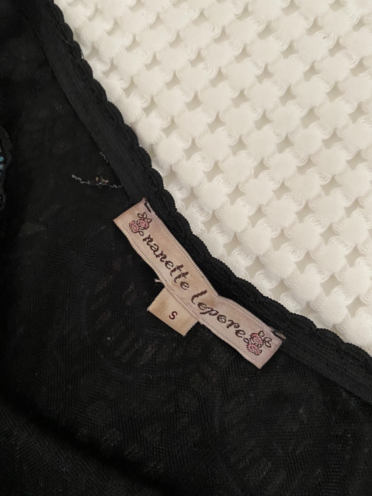 Vintage 1990s Nanette Lepore Moasic Slip Skirt Fairy Whimsygoth Small