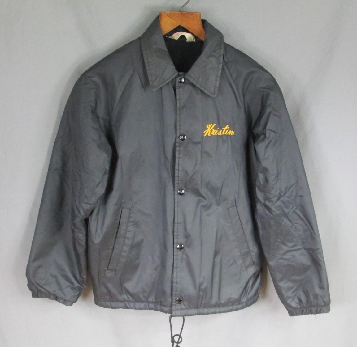 Vintage 1970s Truman Cross Country Coach Jacket w/ Tiger Black Lined Windbreaker