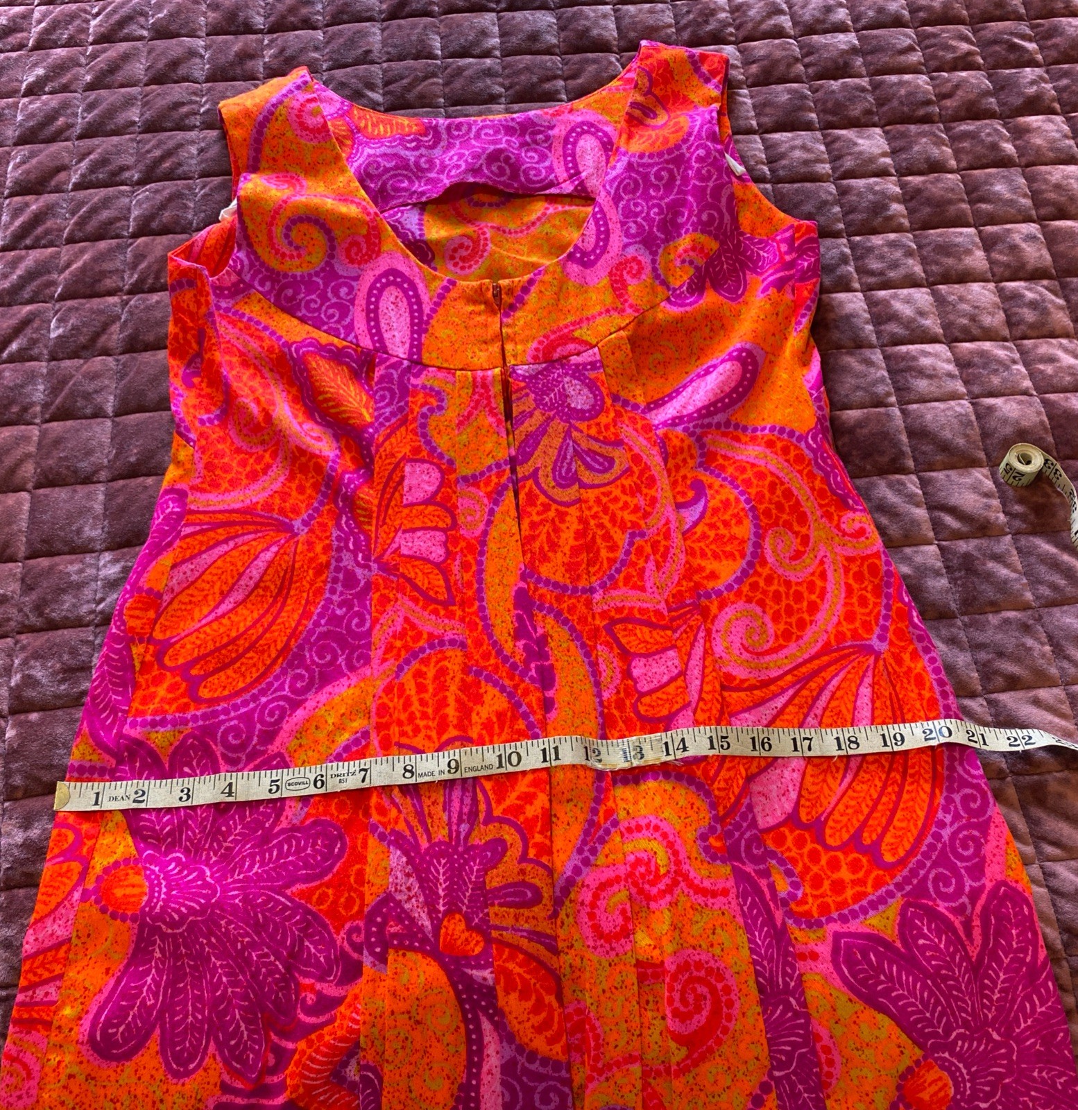 Vintage JC Penneys Hawaii Vibrant Floral Maxi Dress Women’s