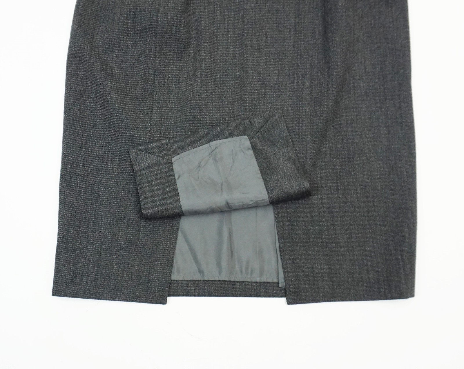 vintage 1990s SKIRT hungaro solo donna paris grey wool size M