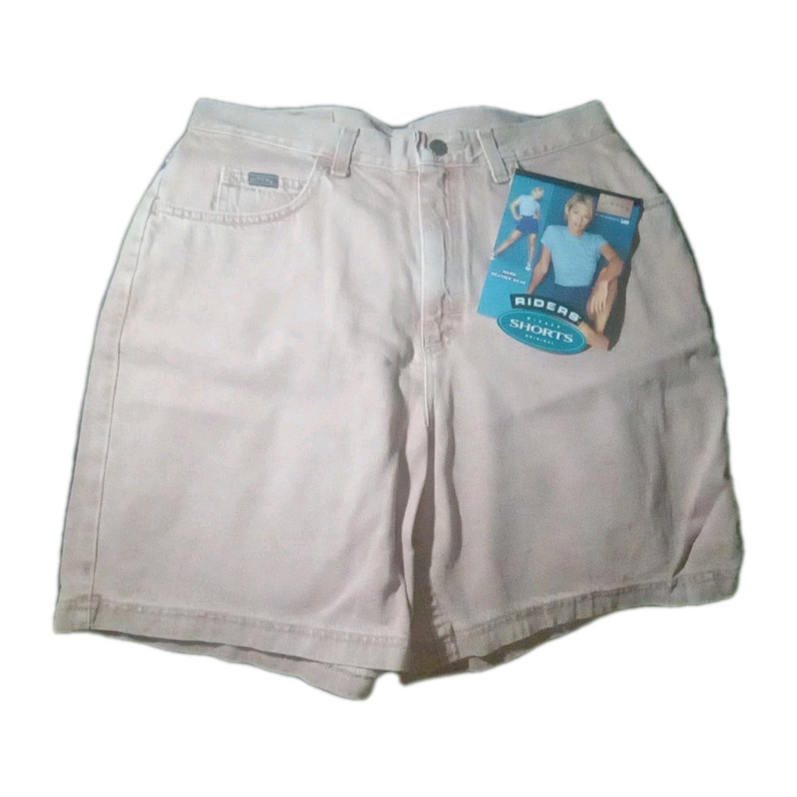 Med 14 Riders Denim Shorts Misses Original Lee Paprika Color (Pink) VTG Y2K New