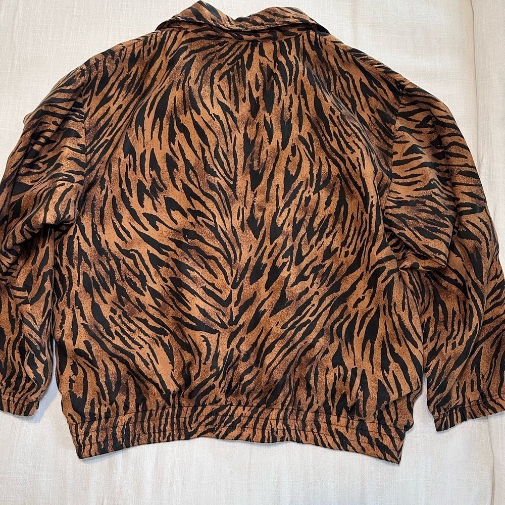 Vintage Silk Animal Print Jacket by Stunt Sports