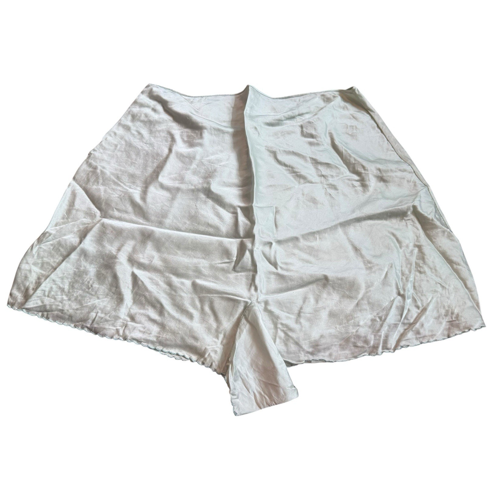 Vintage 1930s tap pants Mint Green lace trim button side 27” waist Floral