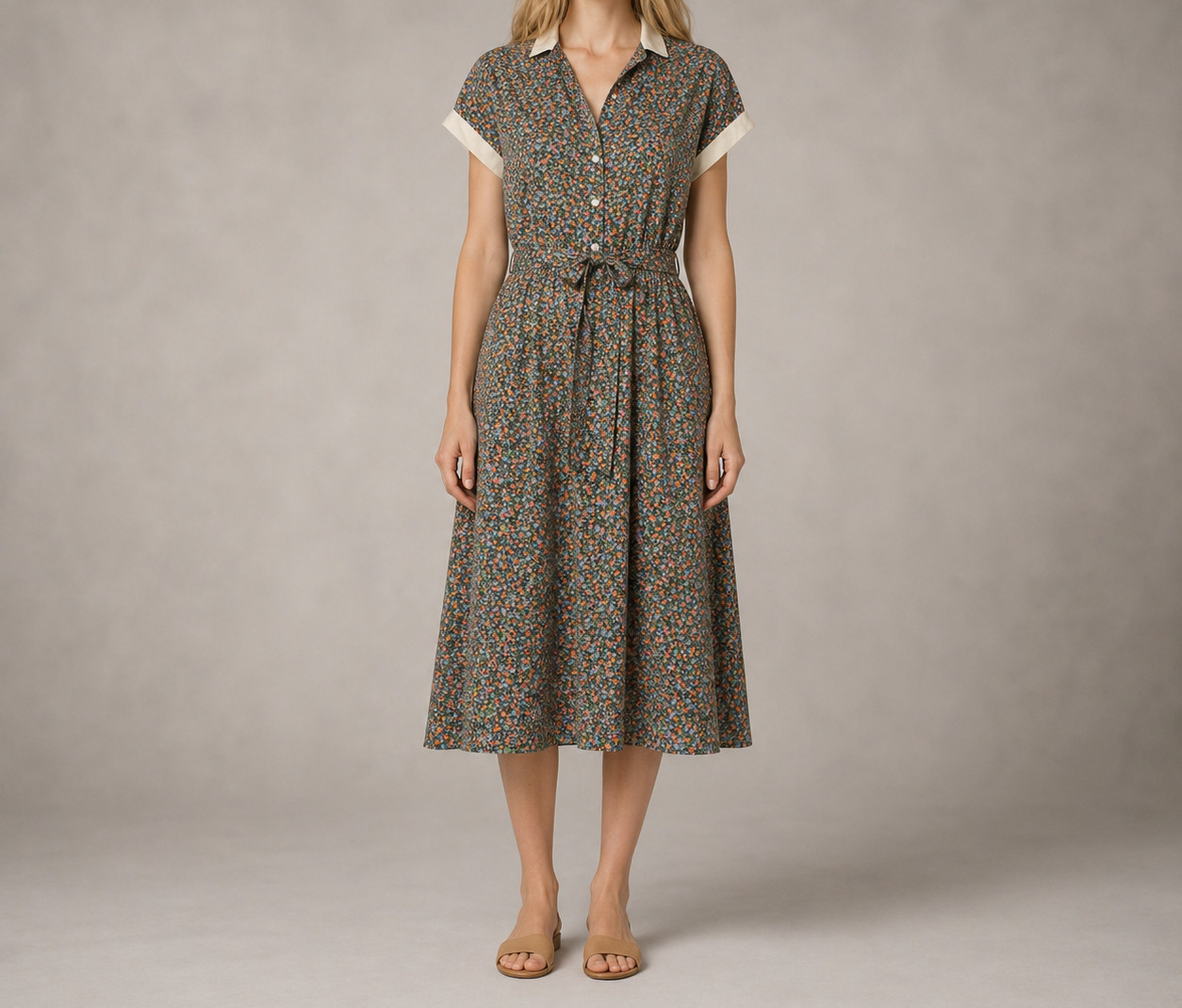 Jody T. California Vintage Floral Retro Garden Party Cottagecore Feminine SZ 7