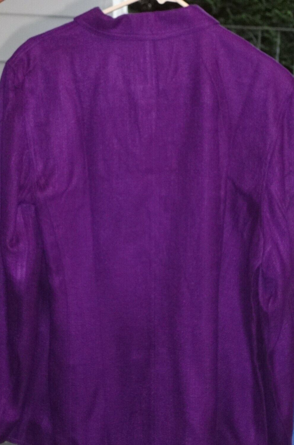 VTG 90’s Nordstrom Essential Elements Women Purple Rayon 3 Button Blazer : XL