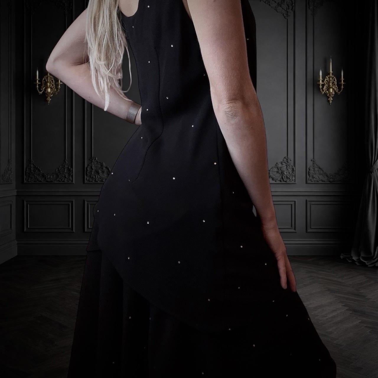 Vintage Black Diamanté Dress