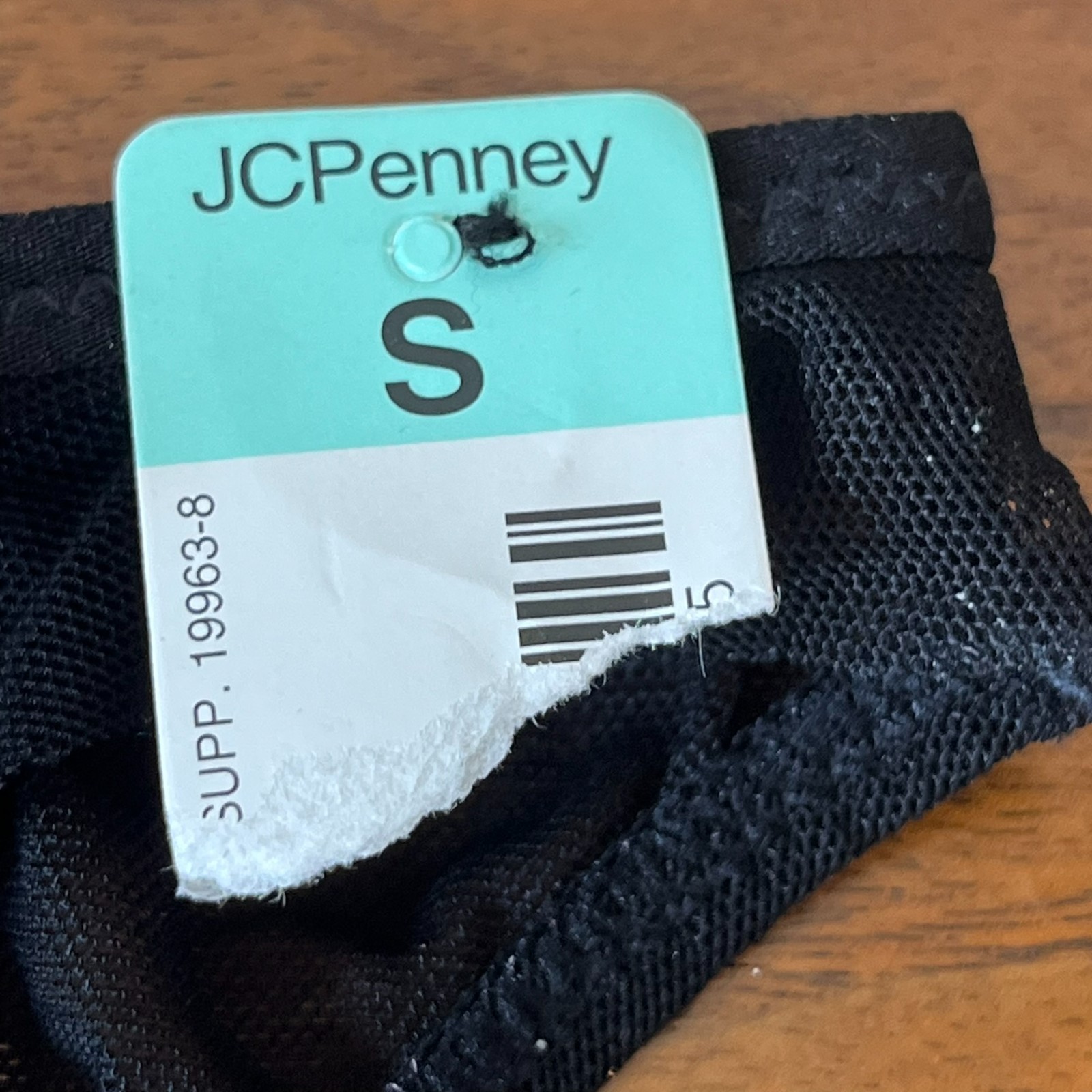 NEW Vintage Delicates Mesh Panties Black Purple Bow JCPenney SMALL 5 Cheeky Cut