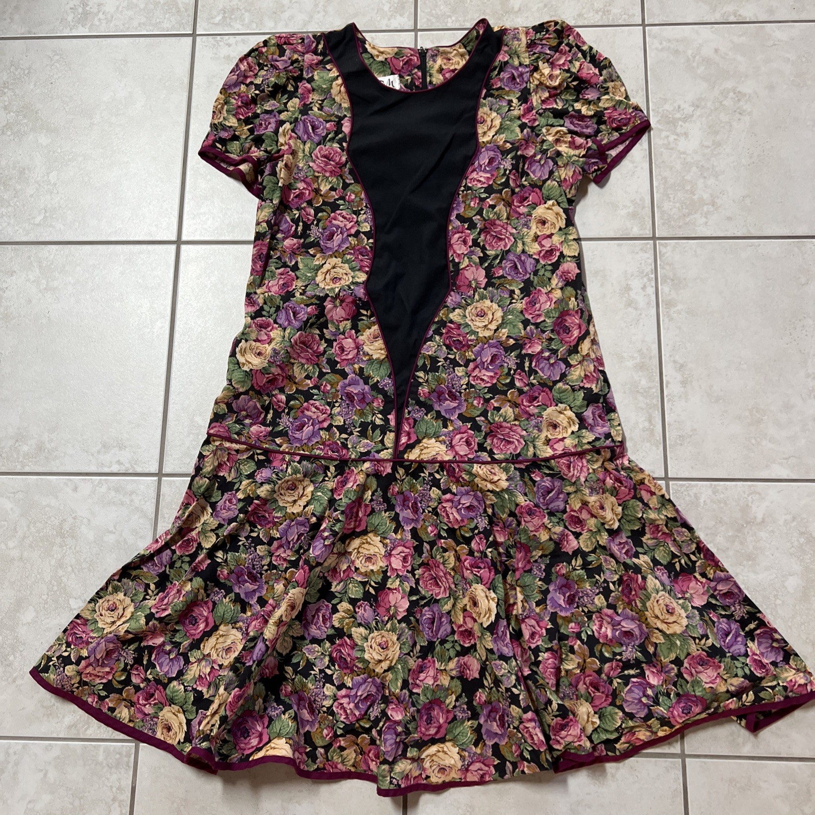 Vintage Hawaiian Dress Medium Set Of 2 Floral Colorful Long