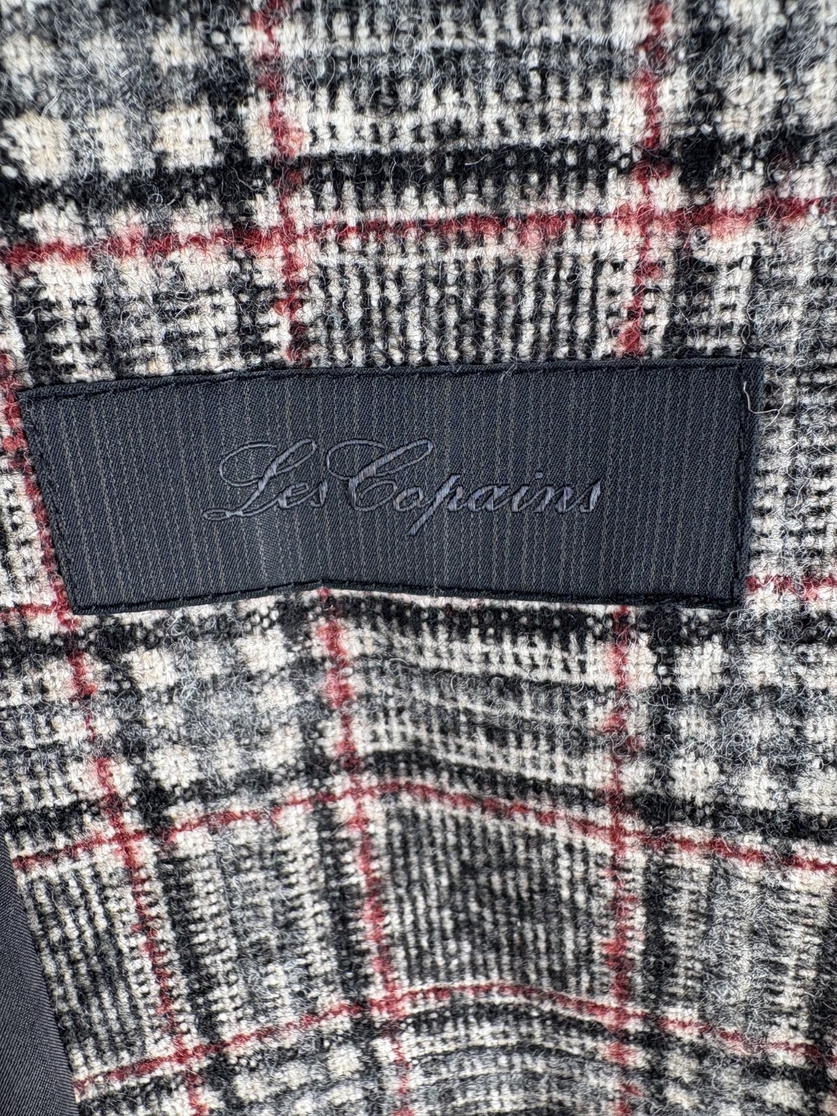 Vintage Y2K Les Copains Glen Plaid Skirt Suit Italian Designer Blazer & Skirt