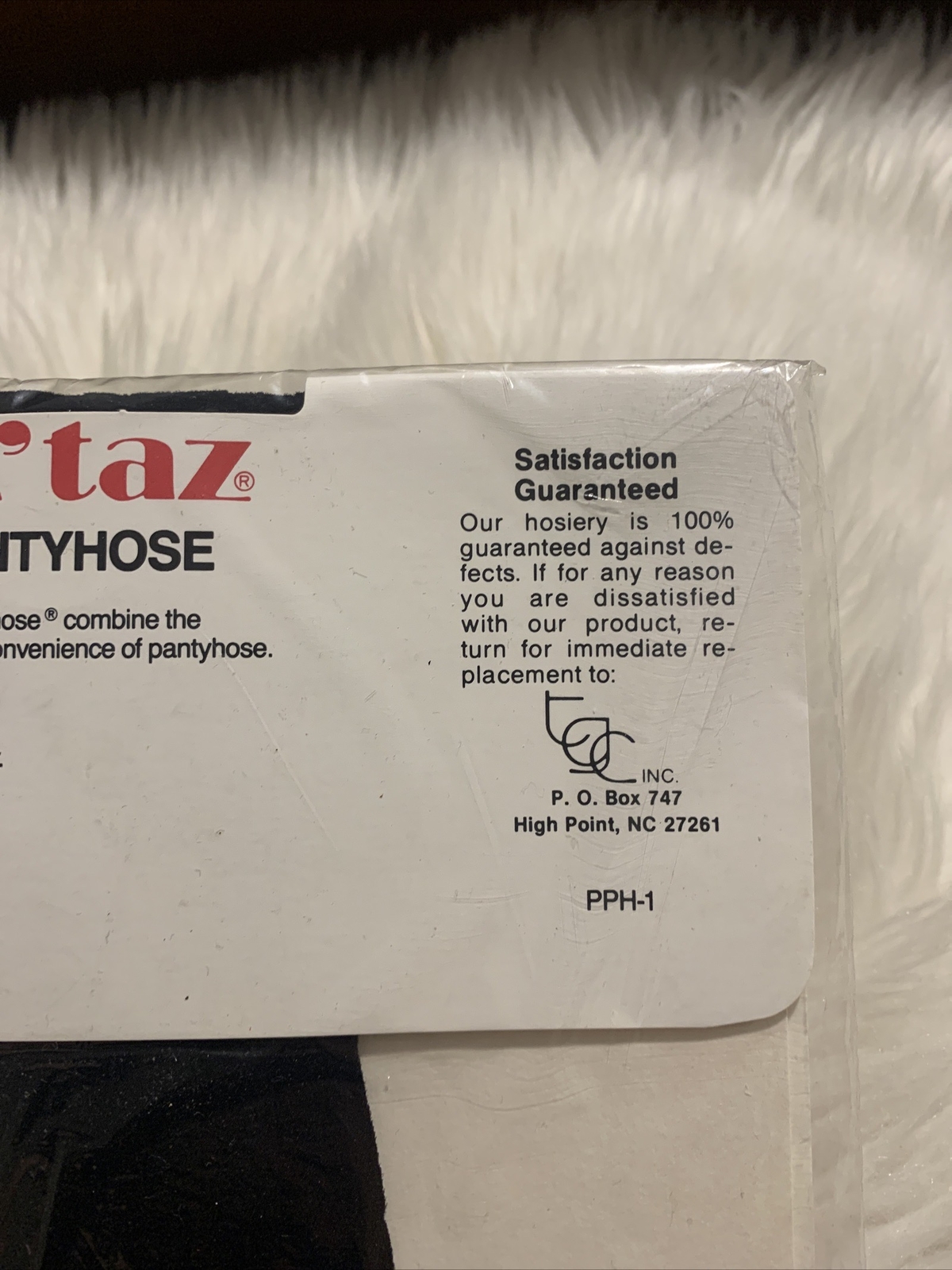 Razz M’taz Vintage Practically Pantyhose Black Tall NEW Rare Item