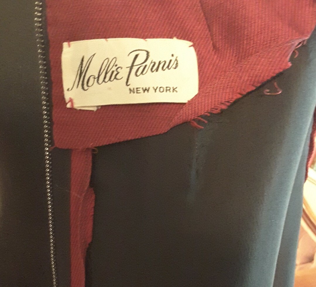 Red Vintage Dress By Mollie Parnis New York 5th Avenue