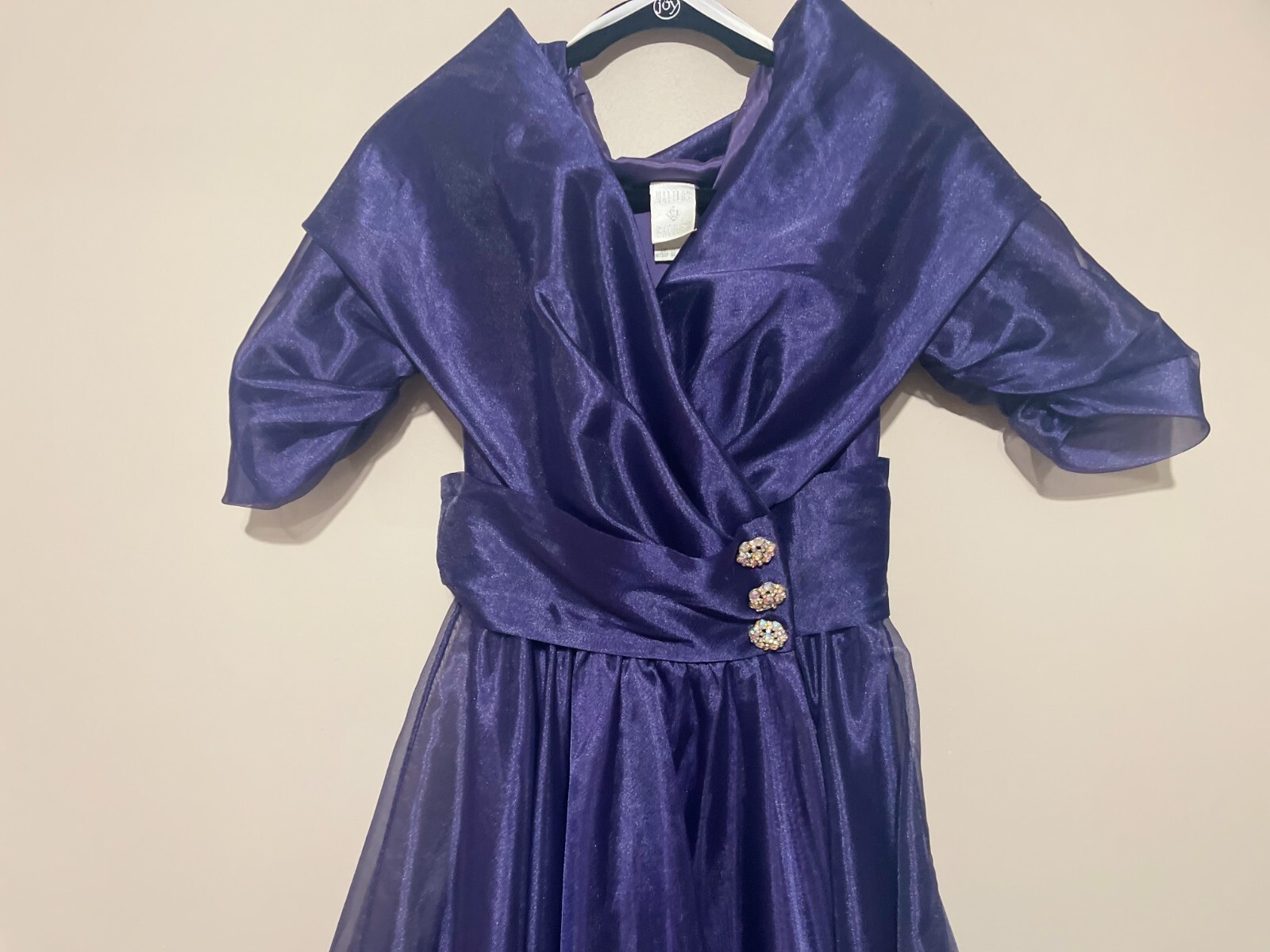 Vintage Watters & Watters Royal Purple Cocktail Dress, Size 4