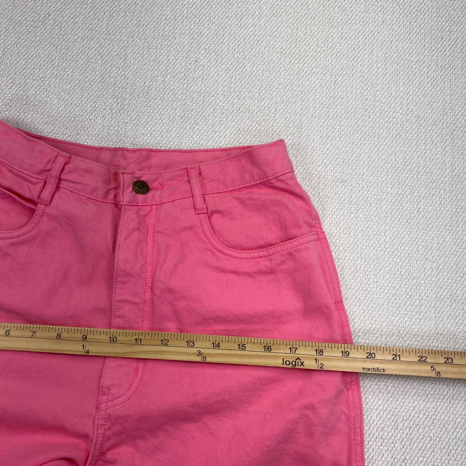 Rio Jeans Womens 11 Hot Pink Vintage High Waist Straight Leg Cotton NWT 722032