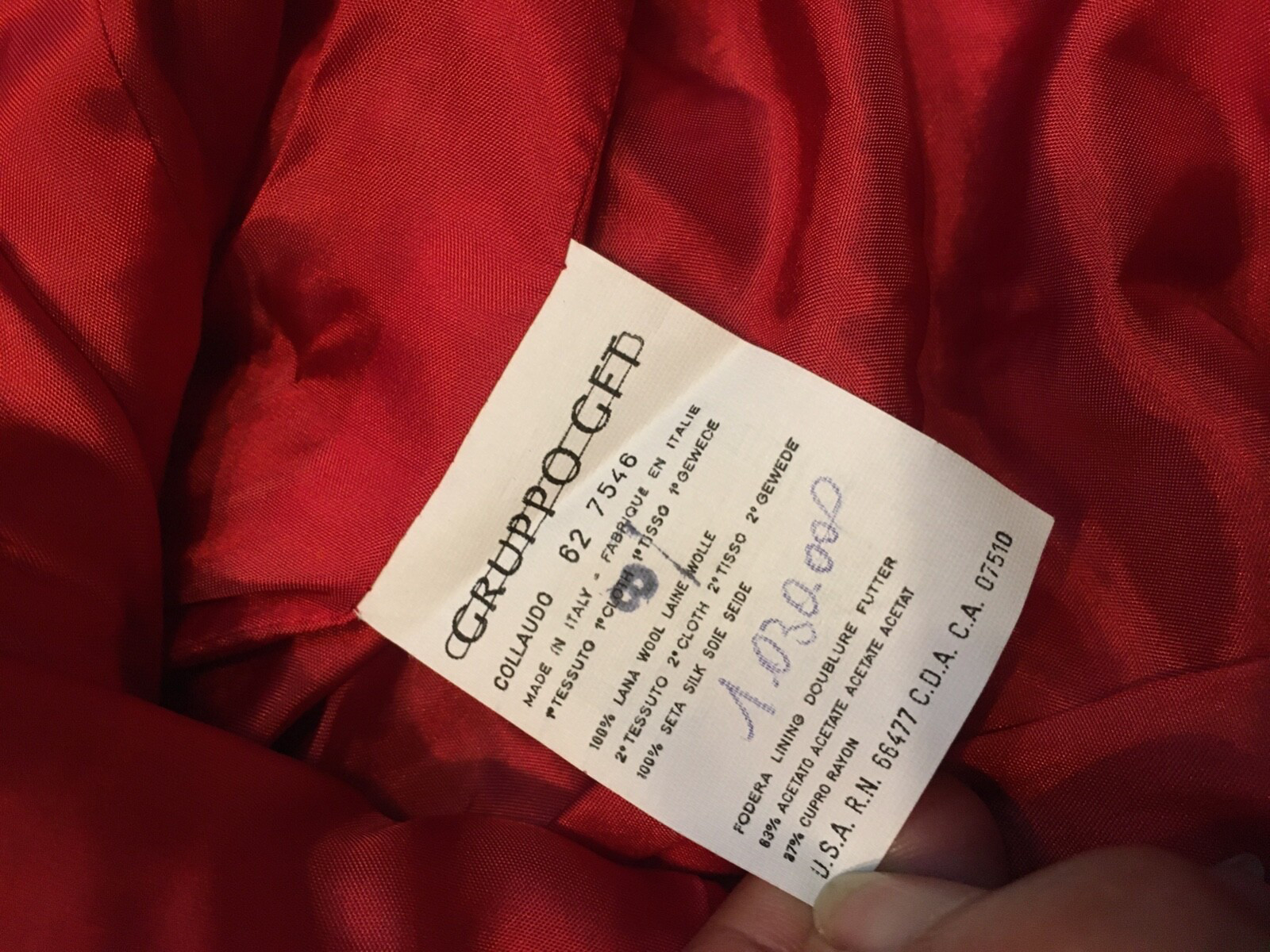 VALENTINO MISS V COM.TO WOMENS VINTAGE WOOL SILK SKIRT JACKET SIZE 42 C. 7546 ITALY