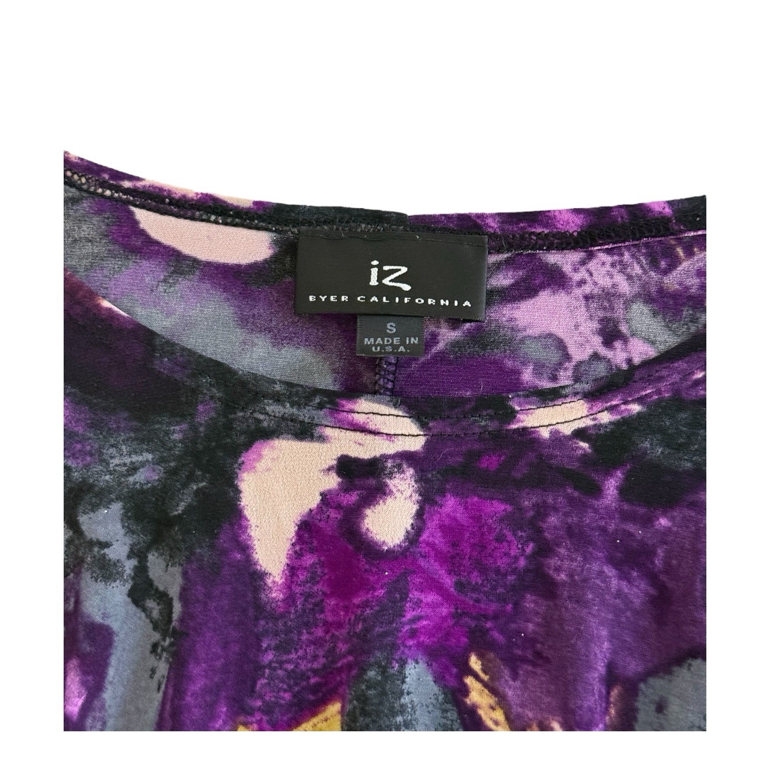 y2k Iz Byer California Paper Tag Top Shirt Tie Back Clinch Waist Large USA Made