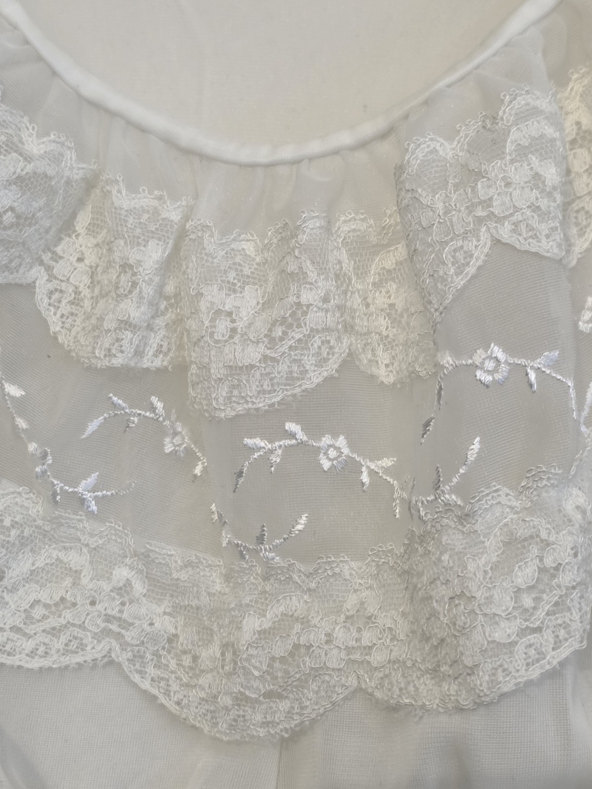 Vintage Van Raalte Myth 50s Coquette Empire Waist Maxi Nightgown Sz 34