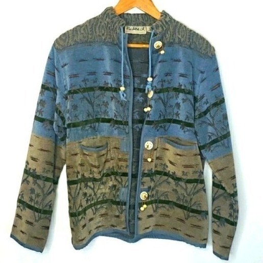 VINTAGE | Southwestern Tapestry Prarie Boho Jacket LARGE
