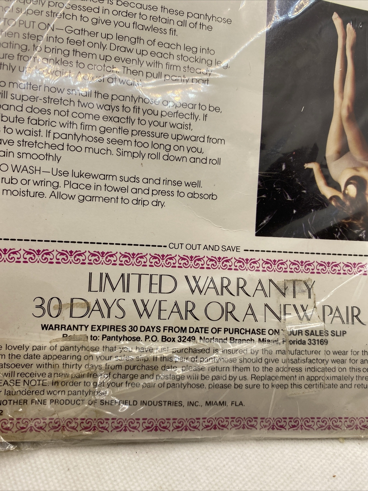 Legs Just Wonderful Extra Sheer Pantyhose White 100-160 lbs Nylons Vintage