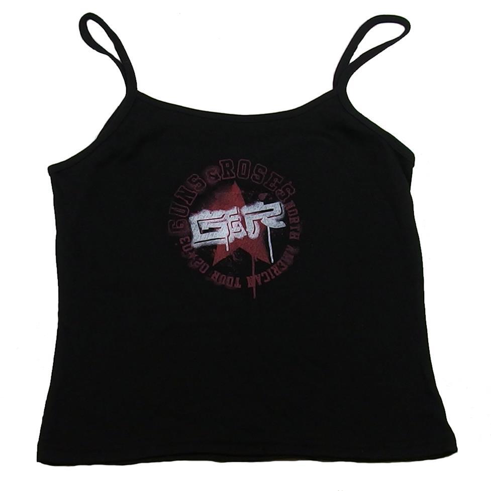 Vintage Guns N Roses Women’s Spray GNR Chinese Democracy Cami T-Shirt One Size